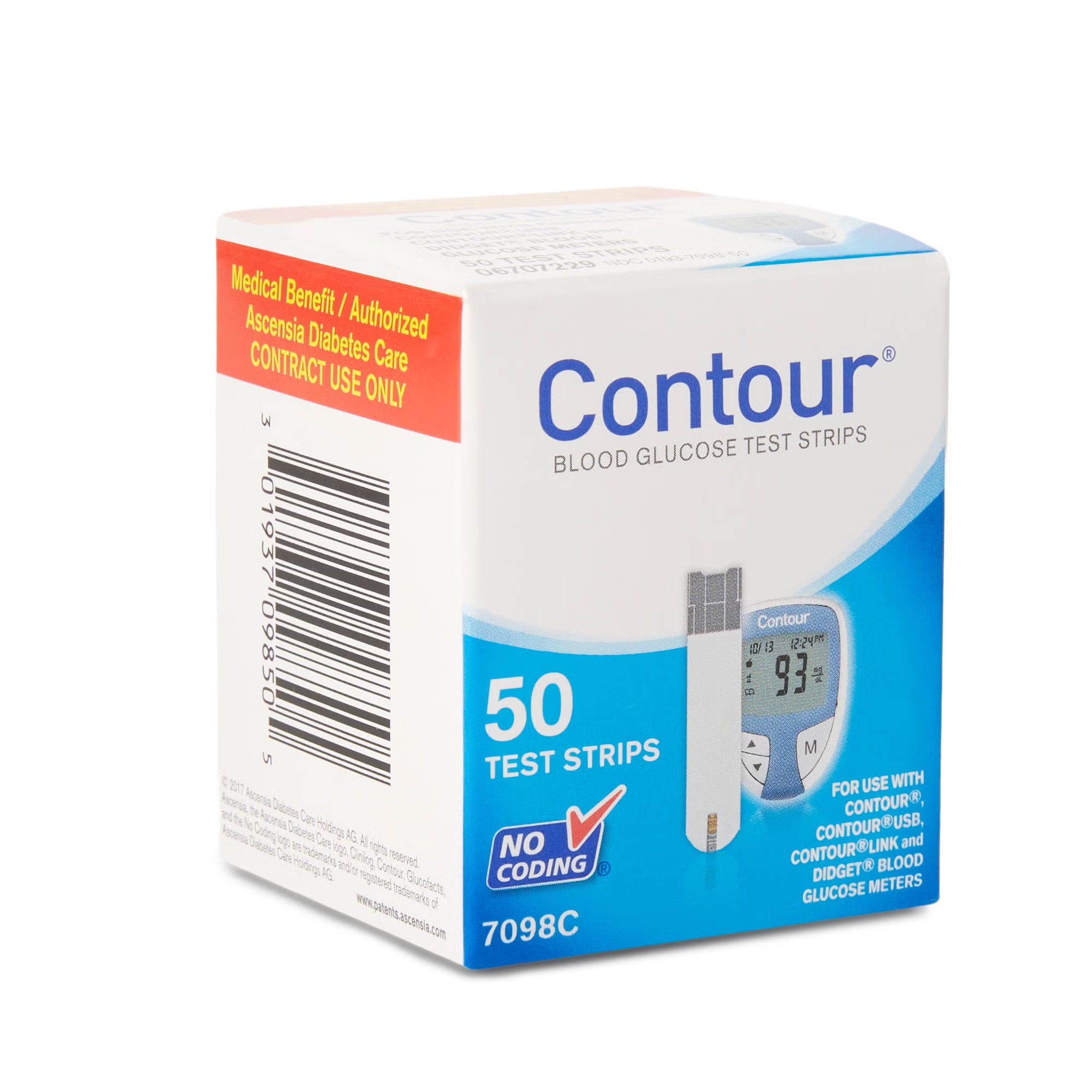 Bayer Contour Blood Glucose Test Strips (Box of 50)