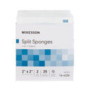 McKesson IV/Drain Split Dressing, 2 x 2 Inch, Six Ply (Case of 700)