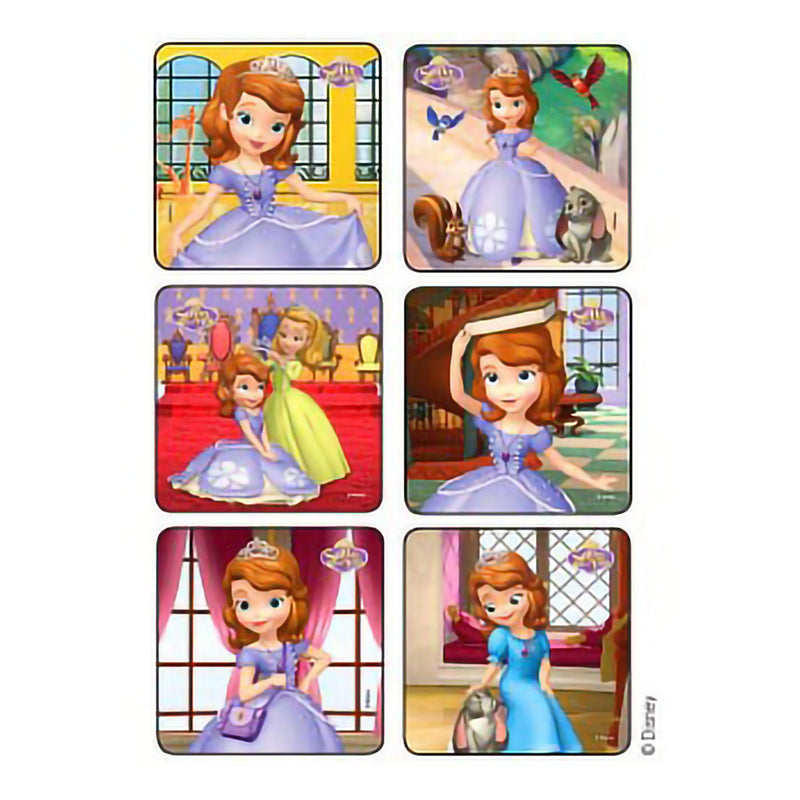 Sticker Disney 75 per Pack Sofia the First Disney Princess 2-1/2 X 2-1/2 Inch (Roll of 90)