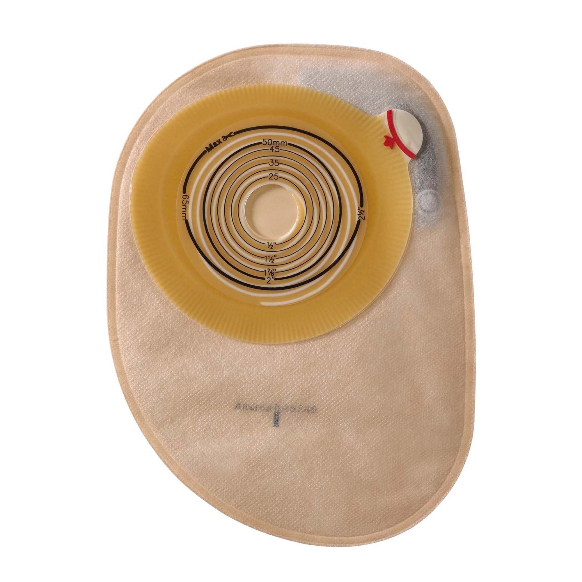 Coloplast Assura Flat One-Piece Opaque Colostomy Pouch, Cut to Fit Stomas 20 – 75mm (30/BX) 