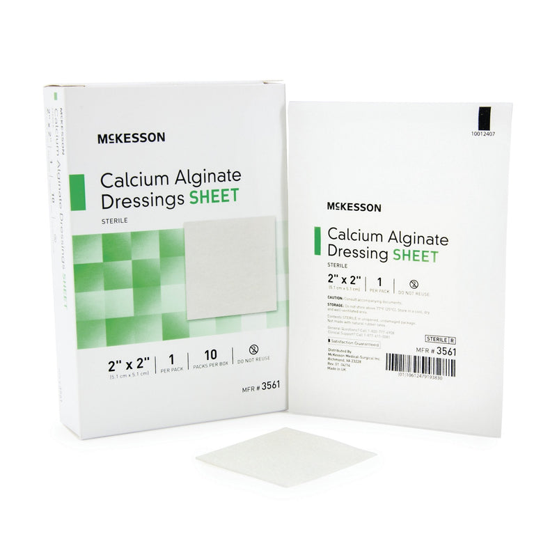 McKesson Brand McKesson Alginate Dressing, 2 x 2 Inch (100/CS) 