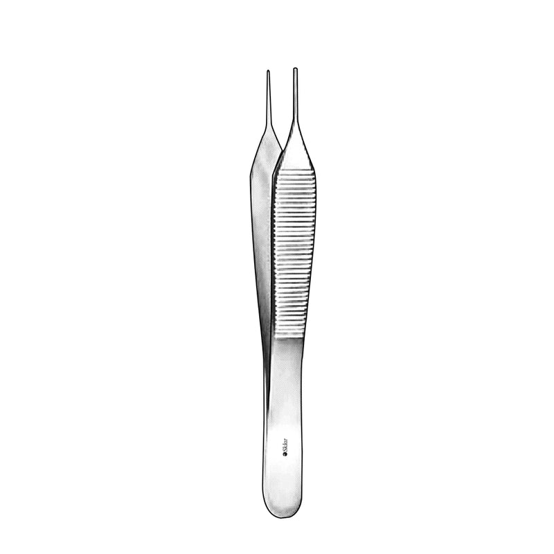 Sklar Adson Tissue Forceps - 7", Straight, 1x2 Teeth - 50-3171