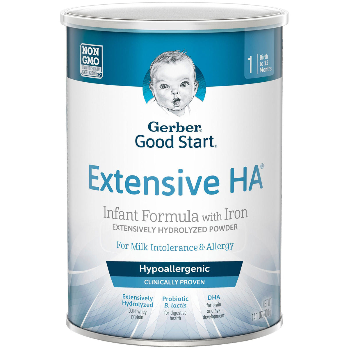 Gerber Extensive HA Powder Infant Formula, 14.1-ounce can (Case of 6)