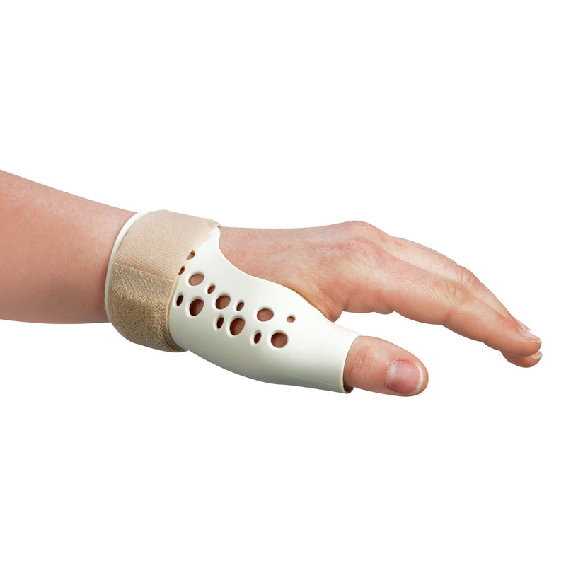 Thumb Spica Splint European Adult Medium Hook and Loop Strap Closure Left Hand White (Each)