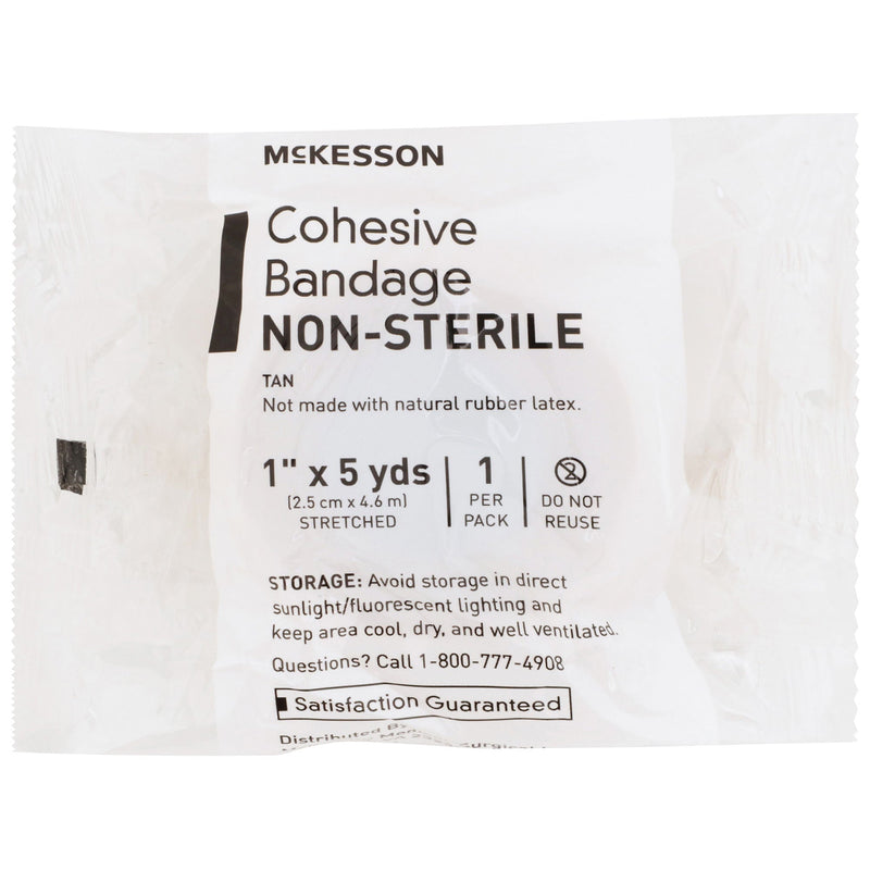 McKesson Self-adherent Closure Cohesive Bandage, 1 Inch x 5 Yard