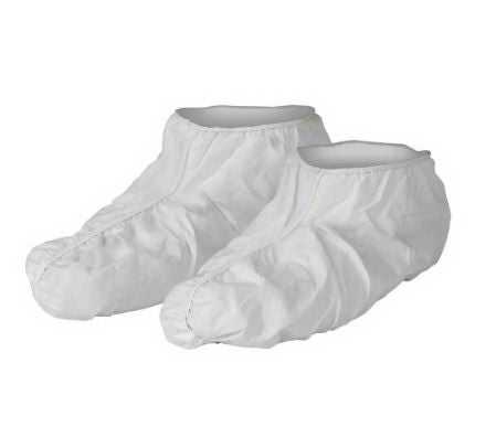 Shoe Cover KleenGuard A40 One Size Fits Most Shoe High Seamless Sole White NonSterile (Case of 300)