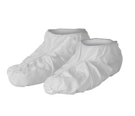 Shoe Cover KleenGuard A40 One Size Fits Most Shoe High Seamless Sole White NonSterile (Case of 300)