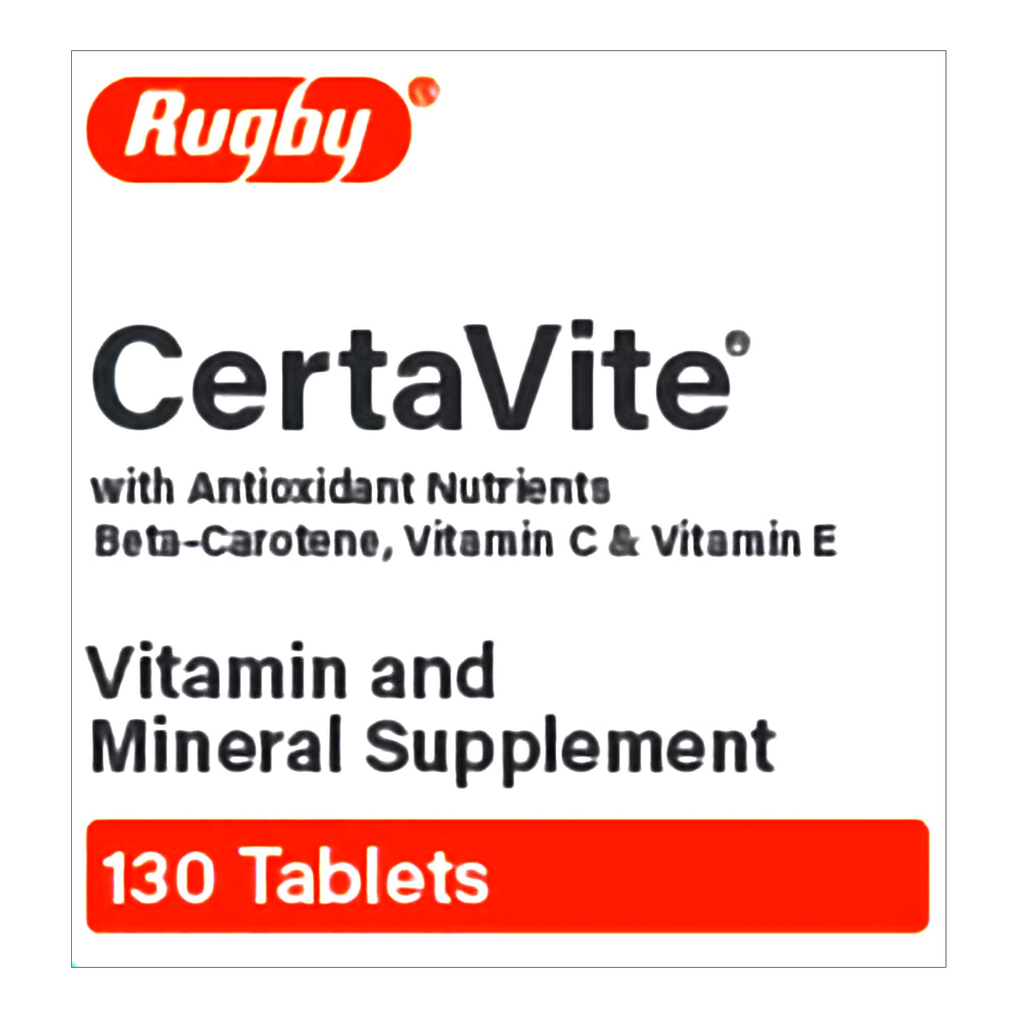 Multivitamin Supplement Tablet 130 per Bottle 