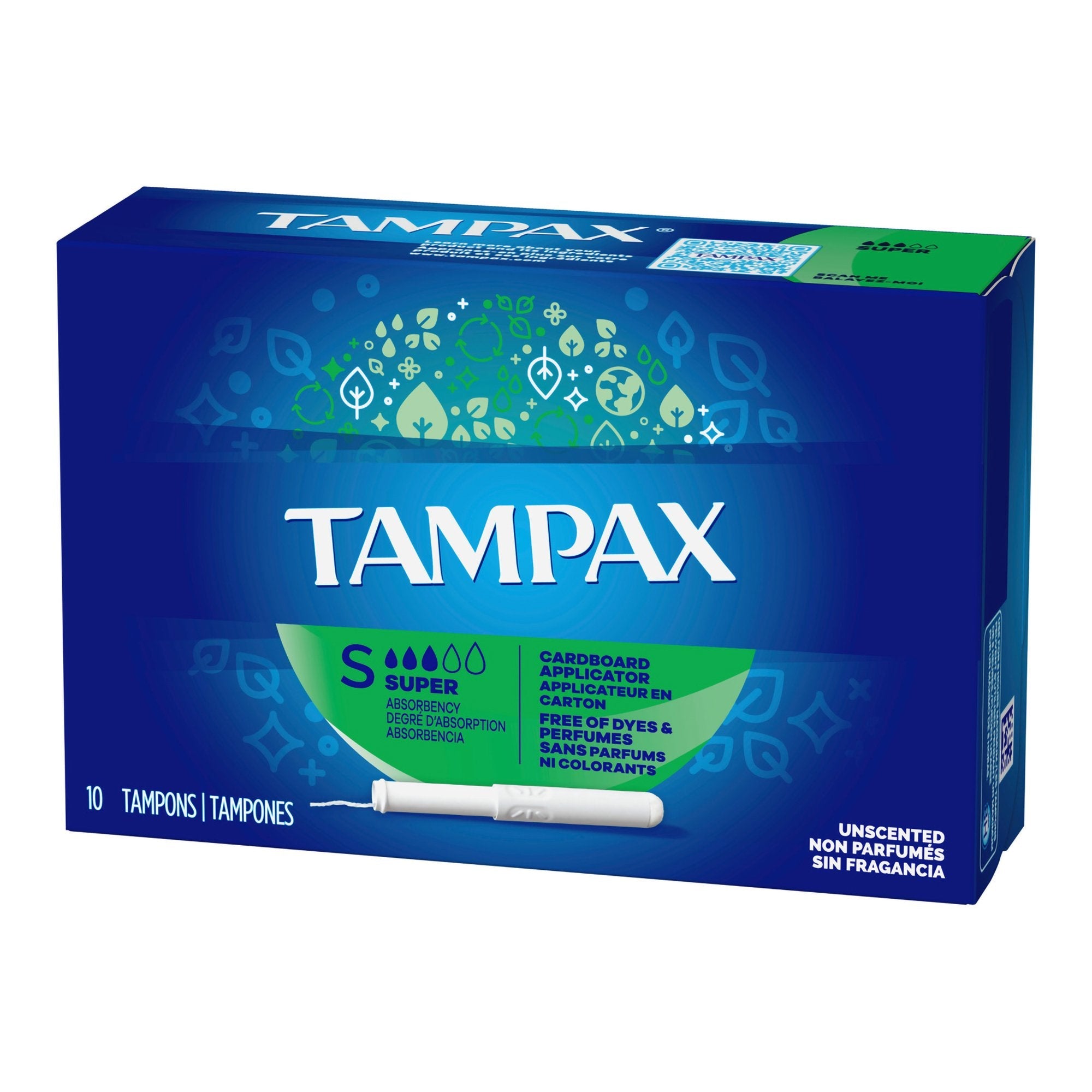 Procter & Gamble Tampon Tampax Super A Individually Wrapped (10/BX) 