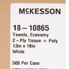 McKesson Nonsterile White Procedure Towel, 13 x 18 Inch (Case of 500)