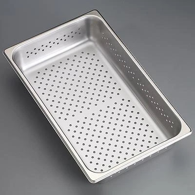 Instrument Tray - Perforated Bottom, High Sides, 12-1/4" x 7-3/4" x 2-1/4" - 10-1879