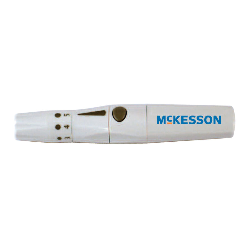 McKesson Push Button Activation Lancing Device for Fingers, Multiple Depths (Case of 50)