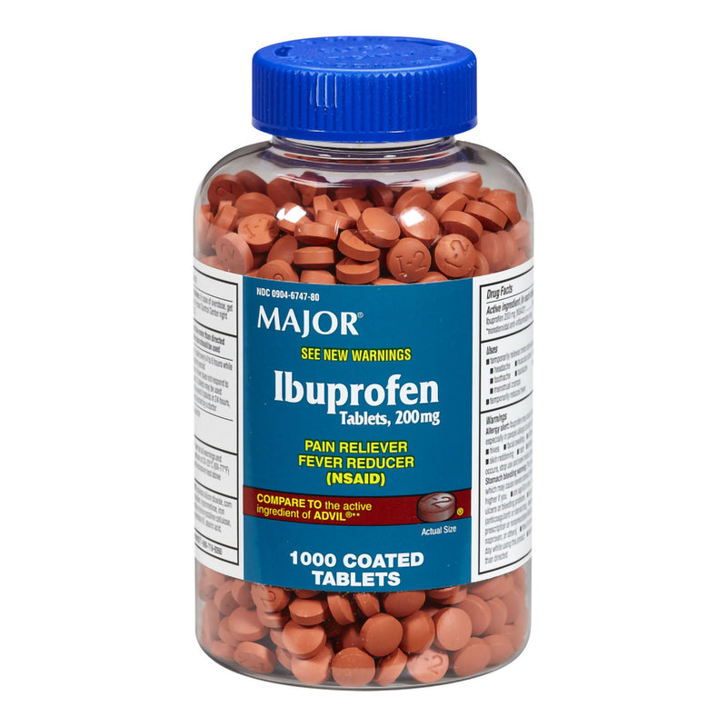 Major Ibuprofen Pain Relief (Bottle of 1000)