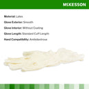 McKesson Confiderm Latex Exam Glove, Large, Ivory (Case of 1000)