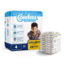 Comfees Premium Diapers, Unisex, Baby, Tab Closure, Size 4 (Case of 124)