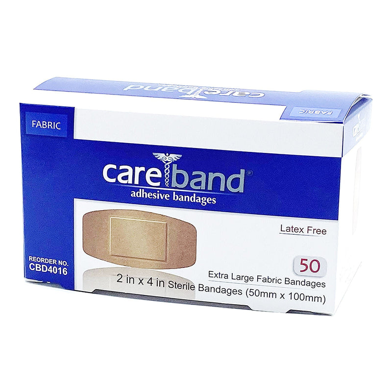 Careband Tan Adhesive Strip, 2 x 4 Inch (Case of 12 Boxes)