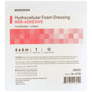 McKesson Nonadhesive without Border Foam Dressing, 6 x 6 Inch (Case of 10 Boxes)