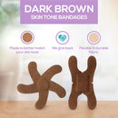 TruColour Dark Brown Adhesive Strip, Knuckle / Fingertip (Case of 1000)