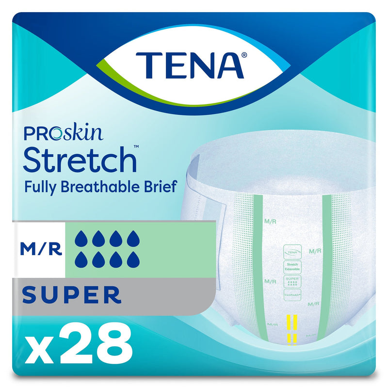 Essity HMS North America Inc Tena ProSkin Stretch Super Incontinence Brief, Medium (2/CS) 