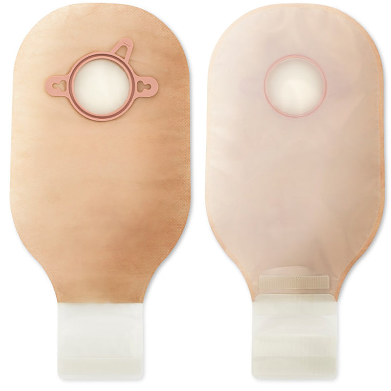 New Image Transparent Colostomy Pouch, Pre-cut to Fit 57 mm Stomas, Red Match (Box of 10)