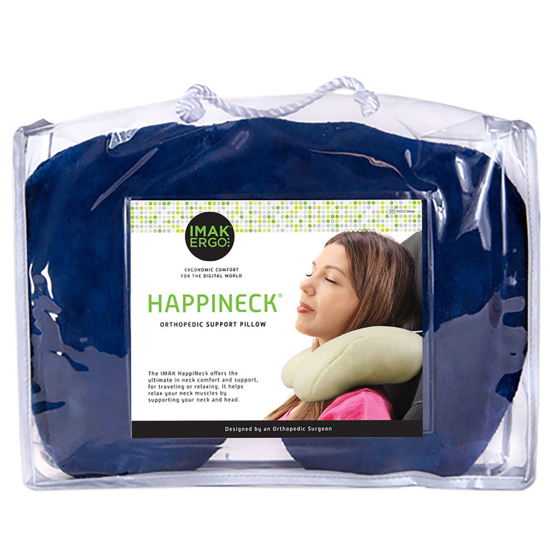 IMAK Ergo HappiNeck Crescent Neck Pillow, Blue (Each)