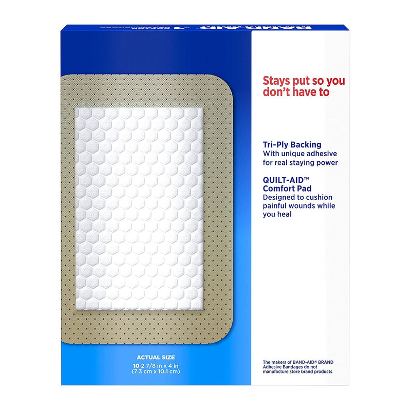 Band-Aid Comfort-Flex Adhesive Pads, 2-7/8 x 4 Inch (10/BX)