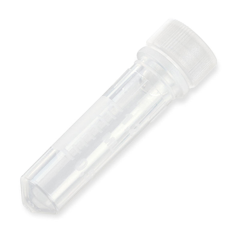 Globe Scientific Microcentrifuge Tube Plain 2 mL Screw Cap Polypropylene Tube (1000/CS) 