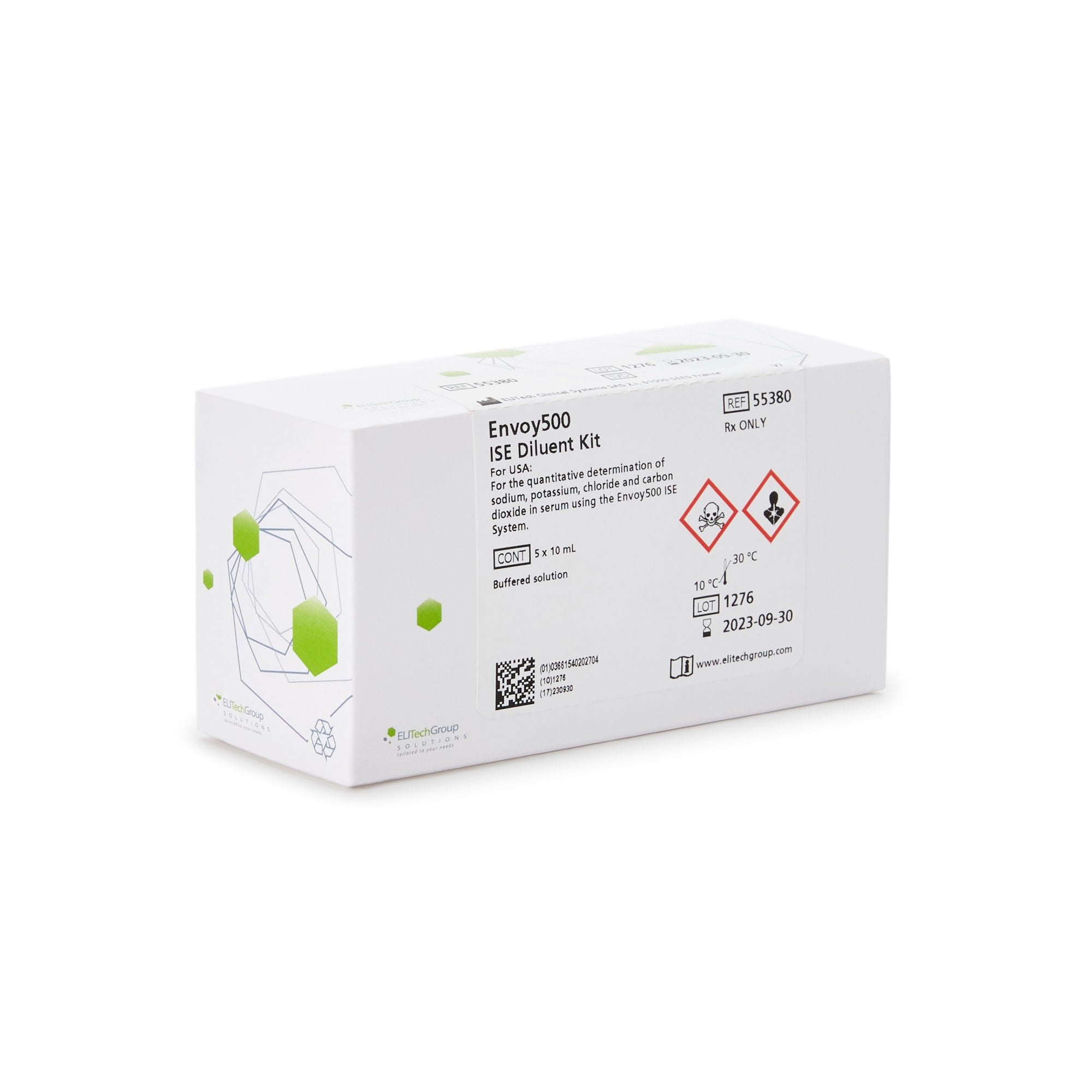 ISE Diluent Envoy 500 5 X 10 mL For Envoy 500+ Chemistry Systems (5/BX) 