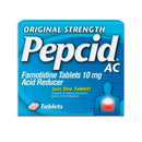 Pepcid AC 10 mg Famotidine Acid Reducer Tablets Original Strength (Case of 1080)
