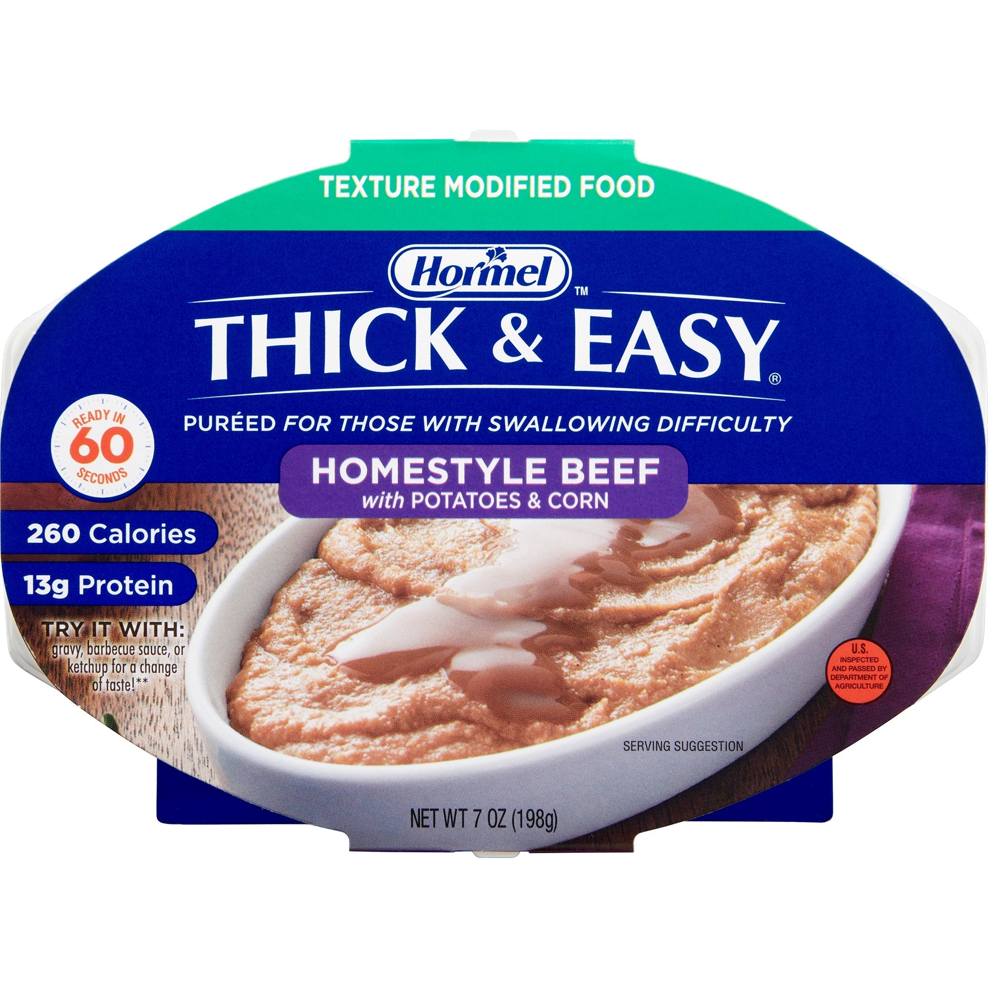 Lyons Magnus LLC Thick & Easy Beef with Potatoes and Corn Thickened Food, 7-ounce Tray (7/CS) 