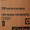Colgate White Toothbrush, Full Head, Soft Bristles (Case of 144)