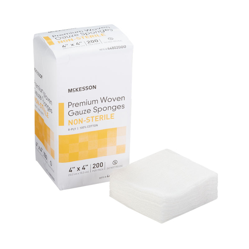 McKesson Gauze Sponge, 4 x 4 Inch, Eight Ply (Case of 4000)