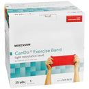 McKesson Exercise Resistance Band, Red, 5 Inch x 25 Yard, Light Resistance (Each)