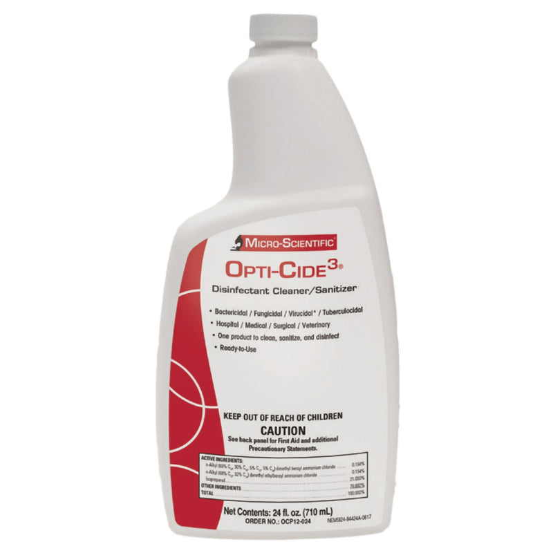 Opti-Cide 3 Disinfectant Cleaner, 24-ounce bottle (Case of 12)
