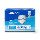 Attends Extra Absorbency Underwear, Medium (Case of 4 Bags)