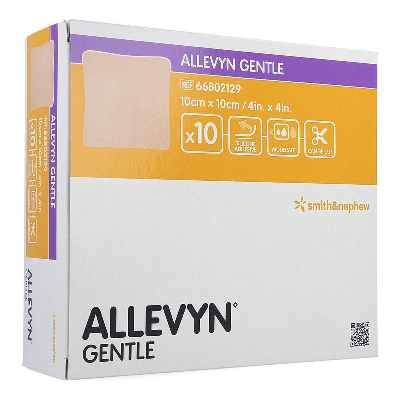 Allevyn Gentle Border Silicone Foam Dressing, 4 x 4 Inch (Case of 60)