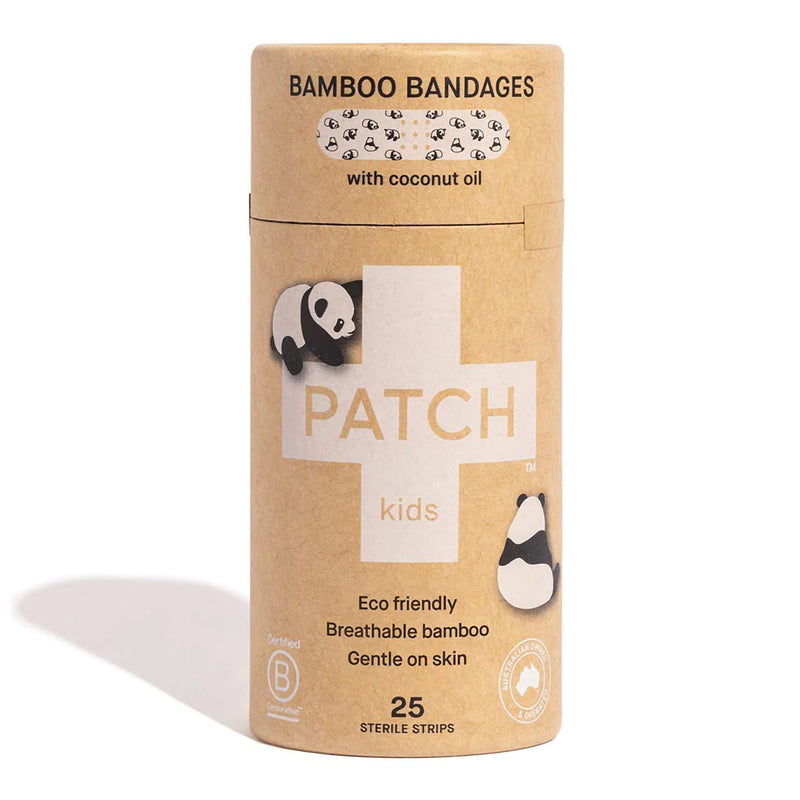 Patch Kids (Panda Design) Adhesive Strip with Coconut Oil, 3/4 x 3 Inch (Case of 600)