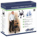 Drive DeVilbiss Healthcare drive Four Wheel Rollator, Blue 
