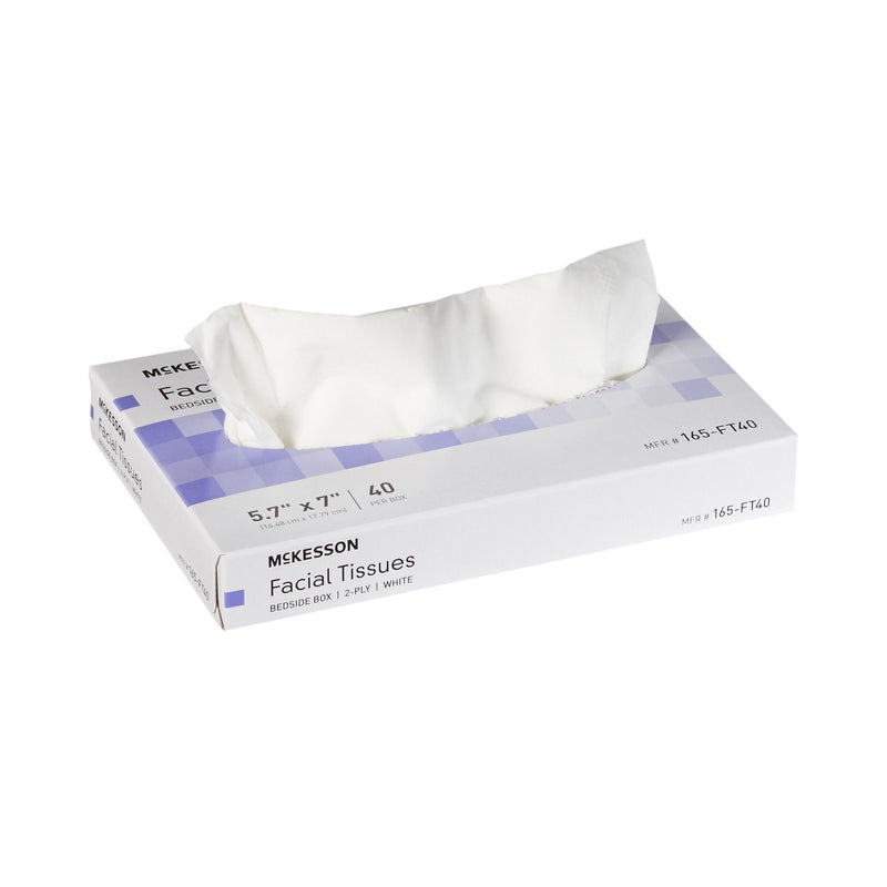 McKesson Facial Tissue, Bedside Box, White, Two-Ply (Case of 8000)