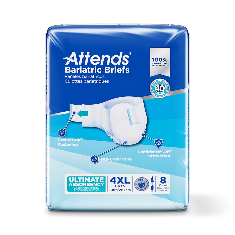 Attends Bariatric Briefs, 4X-Large (32/CS) 