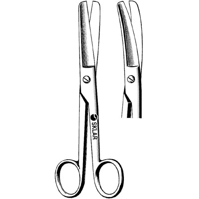 Sklar Doyen Scissors - 7", Curved, Blunt/Blunt, Serrated - 15-2308