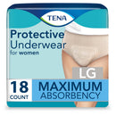 Essity HMS North America Inc Tena ProSkin Maximum Absorbent Underwear for Women, Large (72/CS) 