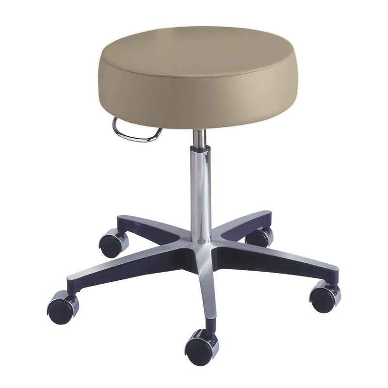 McKesson Round Pneumatic Exam Stool, Beige, without Backrest (Each)