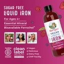 Mary Ruth's Vegan Liquid Iron for Metabolism, Cellular Health, Overall Wellness