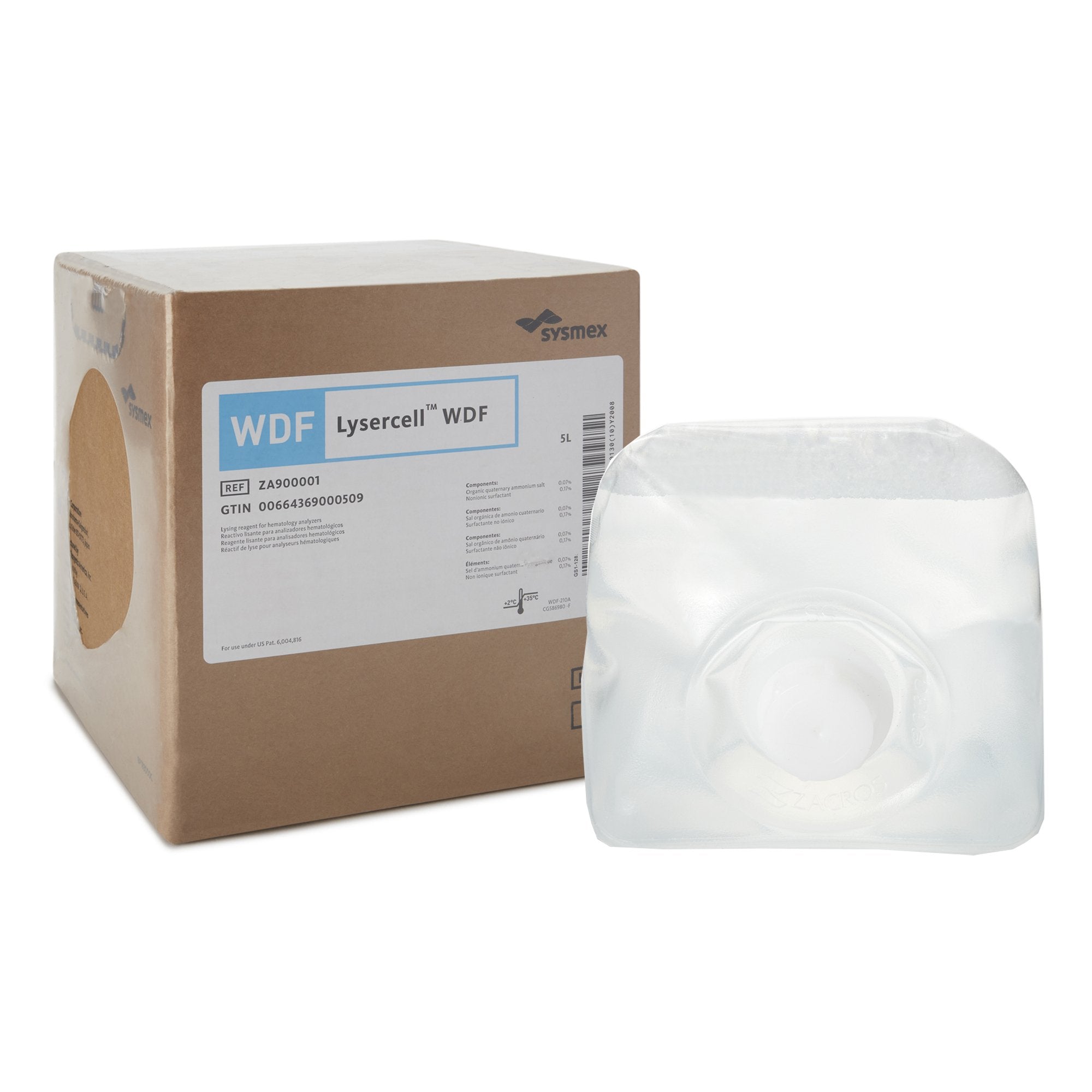 Sysmex America Lysercell WDF Reagent, 5 mL 