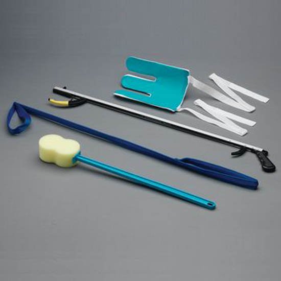 ADL Hip / Knee Equipment Kit SammonsPreston Hip Kit 9 Reacher - 32 Inch Length / Leg Lifter - 41 Inch Length (Each)