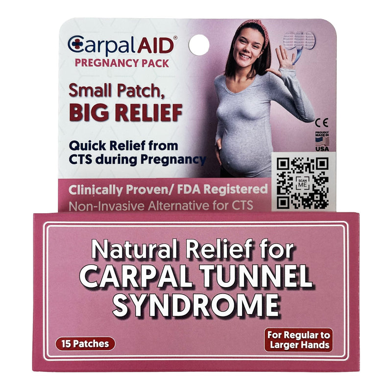 Carpal AID LLC CarpalAid Patch Pregnancy Hand-Based Carpal Tunnel Support, Large (720/CS) 