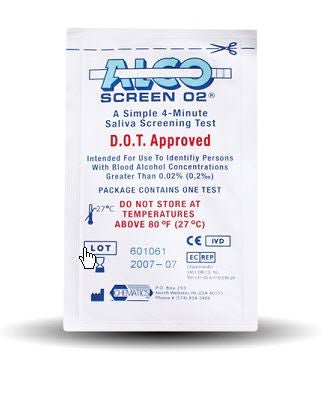 Alco-Screen .02 Rapid Test (Case of 288)