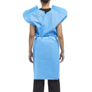 McKesson Brand McKesson Patient Exam Gown, One Size Fits Most, Blue (50/CS) 
