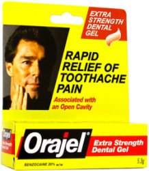 Del Pharmaceutical Orajel 2x Medicated Toothache and Mouth Sores Fast-Acting Liquid 